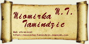 Miomirka Tamindžić vizit kartica